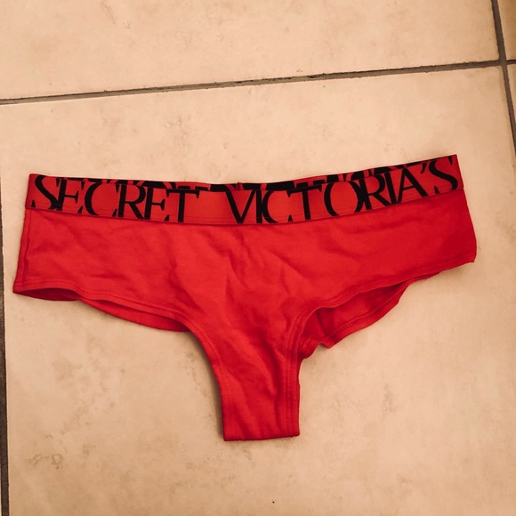Red Victoria secret cheekster underwear - Picture 1 of 2